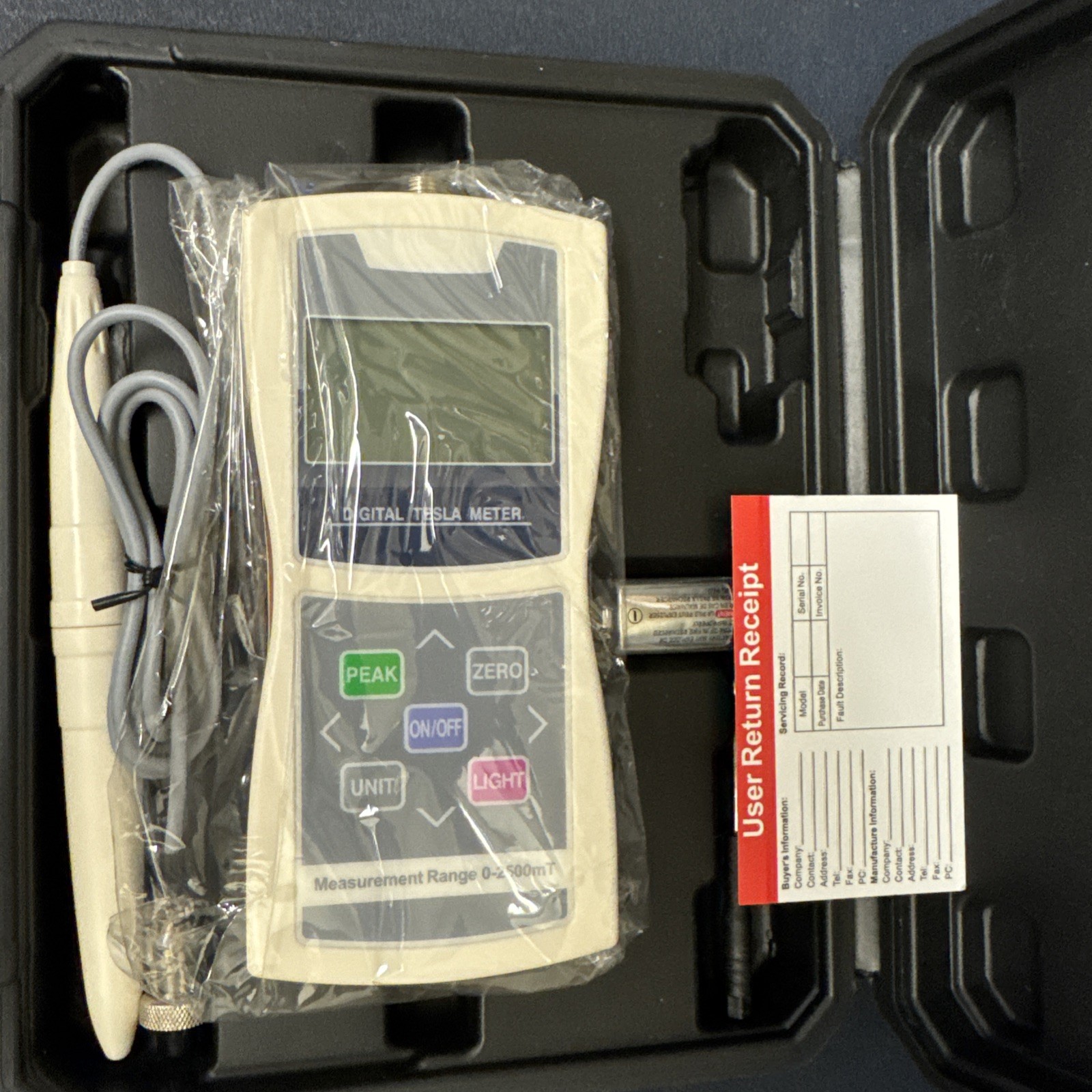 AMST-5 Digital Tesla Gauss Meter Magnetic Field Strength Tester Fluxmeter