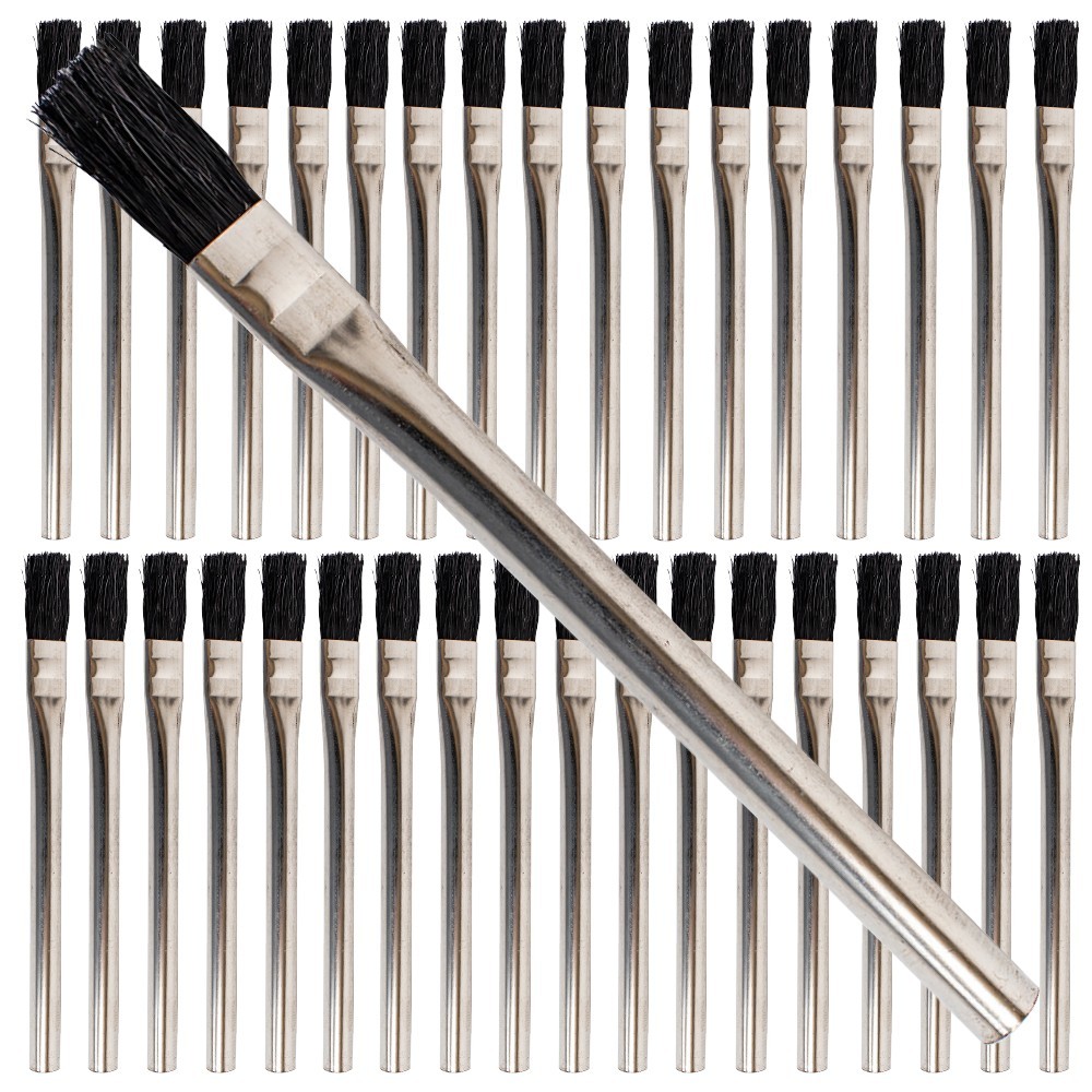 Vermeer Acid Brushes - 36-Count - 1/2" Boar Hair Acid Flux Brushes