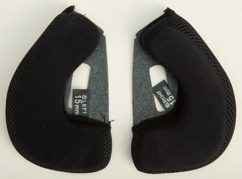 G-Max Cheek Pads for GM-32 Helmets - XS/Sm - 15mm Motorcycle ATV/UTV Street Bike