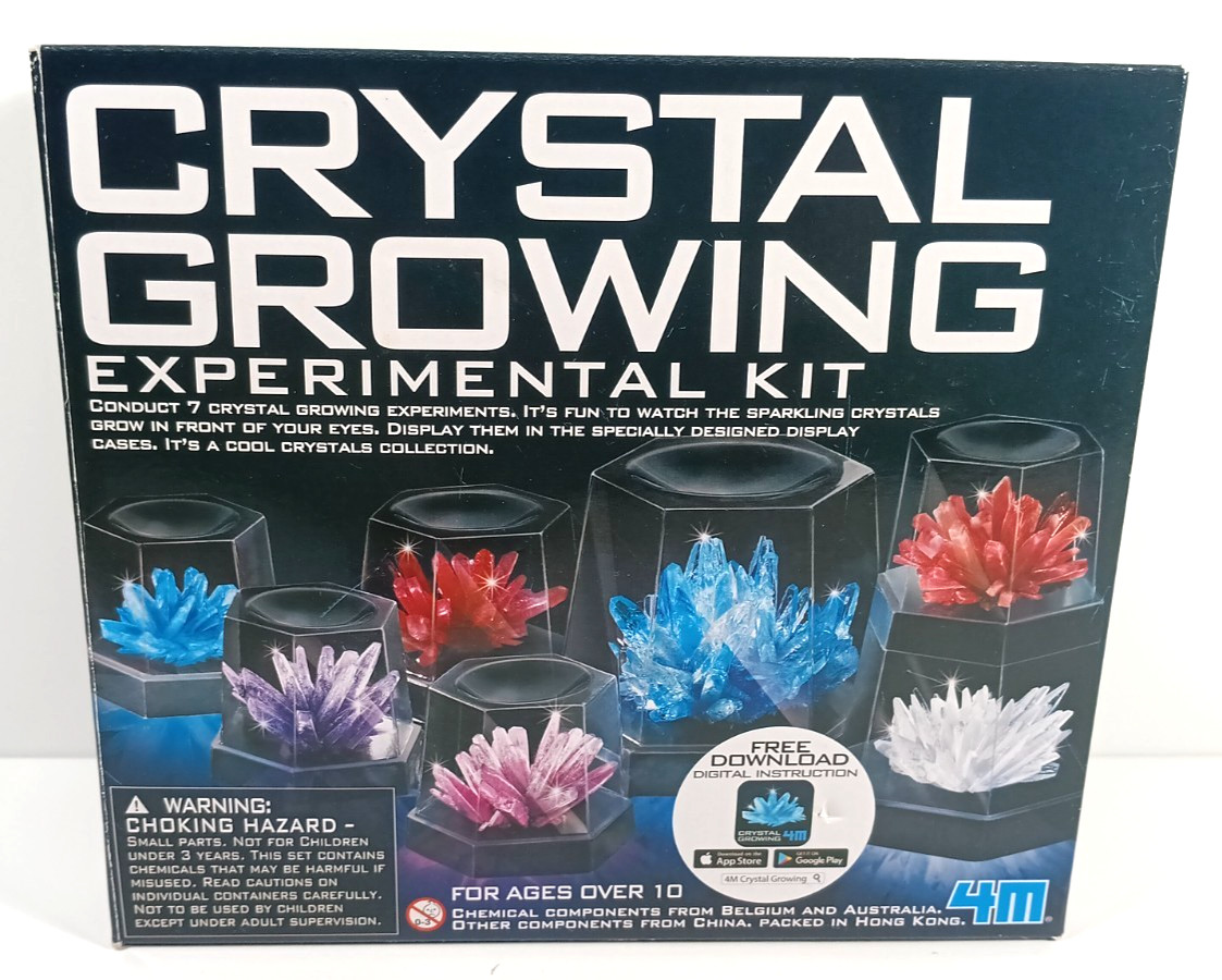 4M Crystal Growing Science Model Kit with 7 Experiments STEM