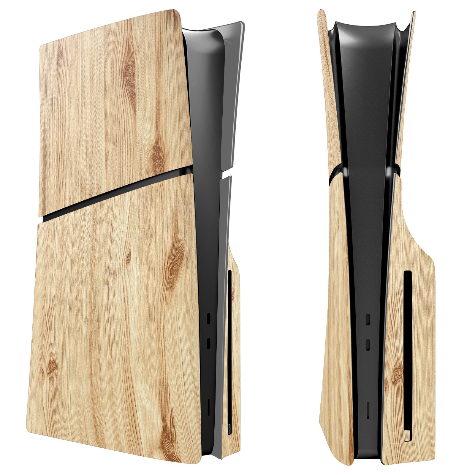 New Wood Grain Color Replacement Panel for PS5 SLIM Optical Drive Version