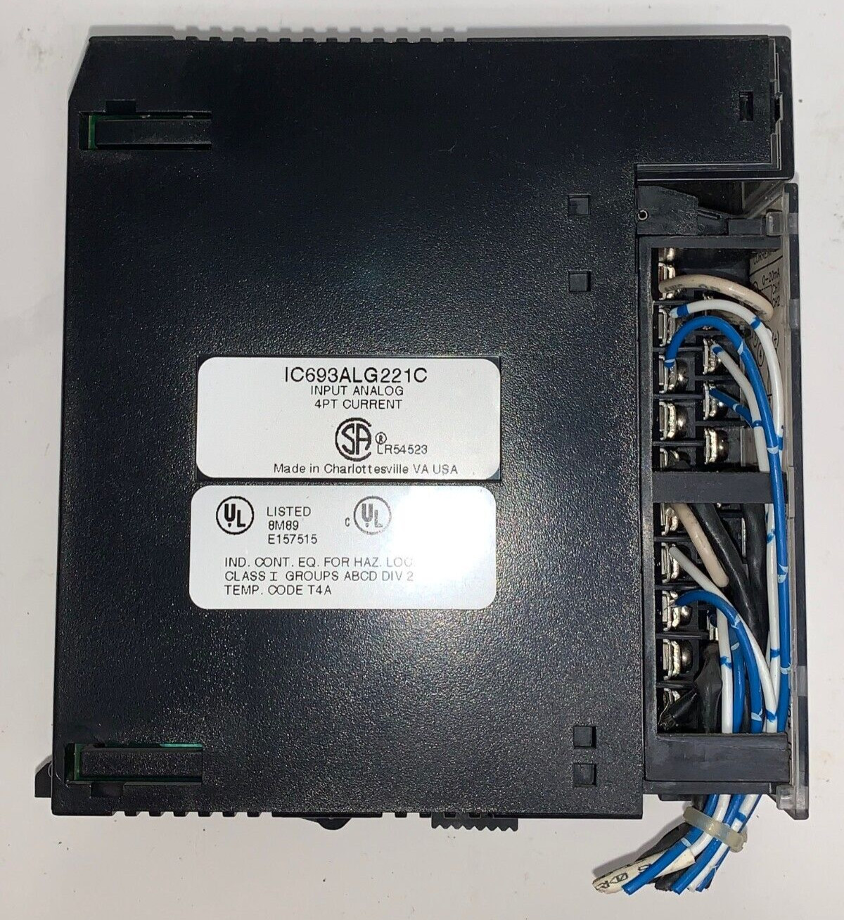 GE FANUC INPUT MODULE IC693ALG221C SERIES 90-30 4-20 MA 4 INPUT