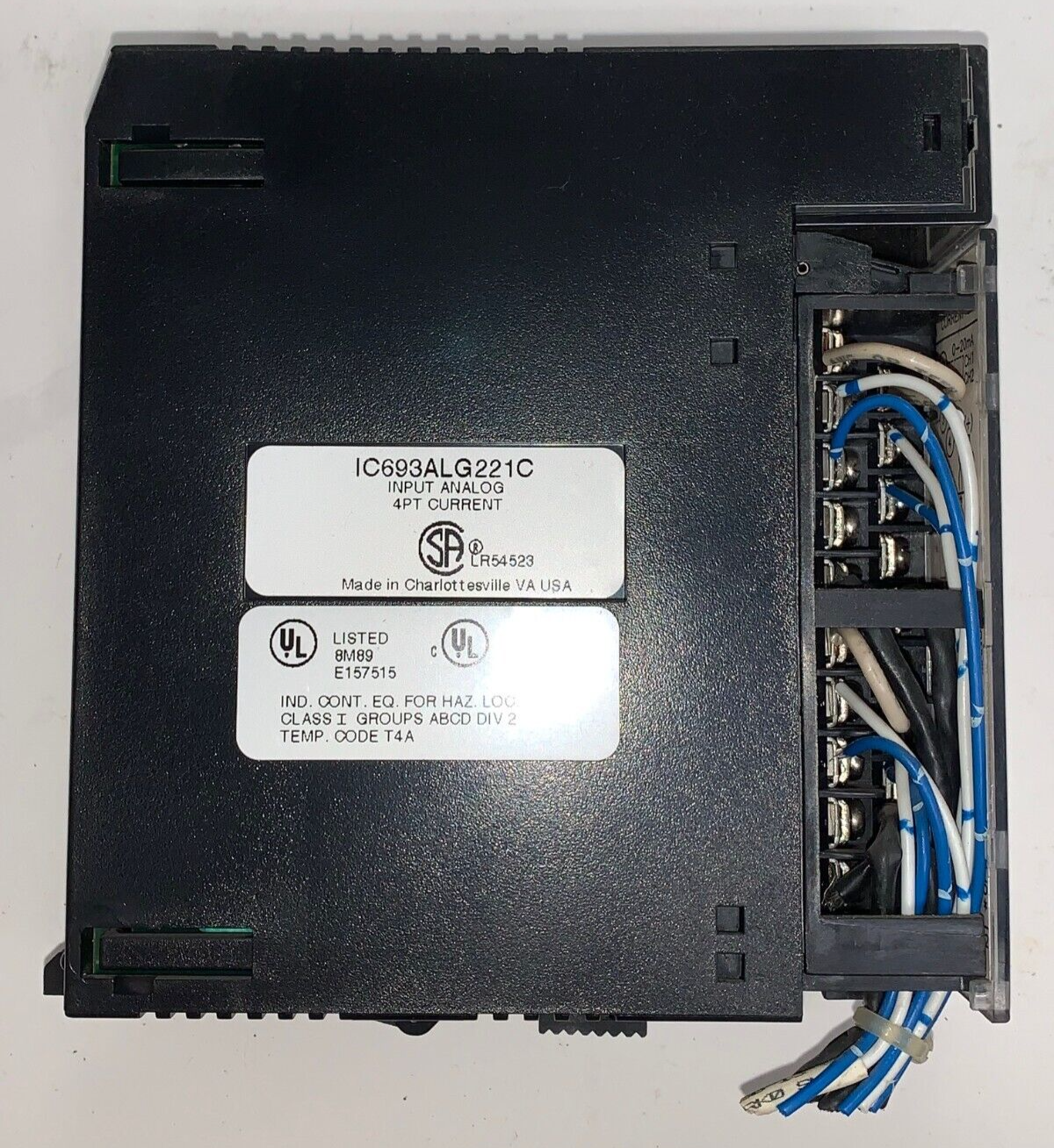 GE FANUC INPUT MODULE IC693ALG221C SERIES 90-30 4-20 MA 4 INPUT