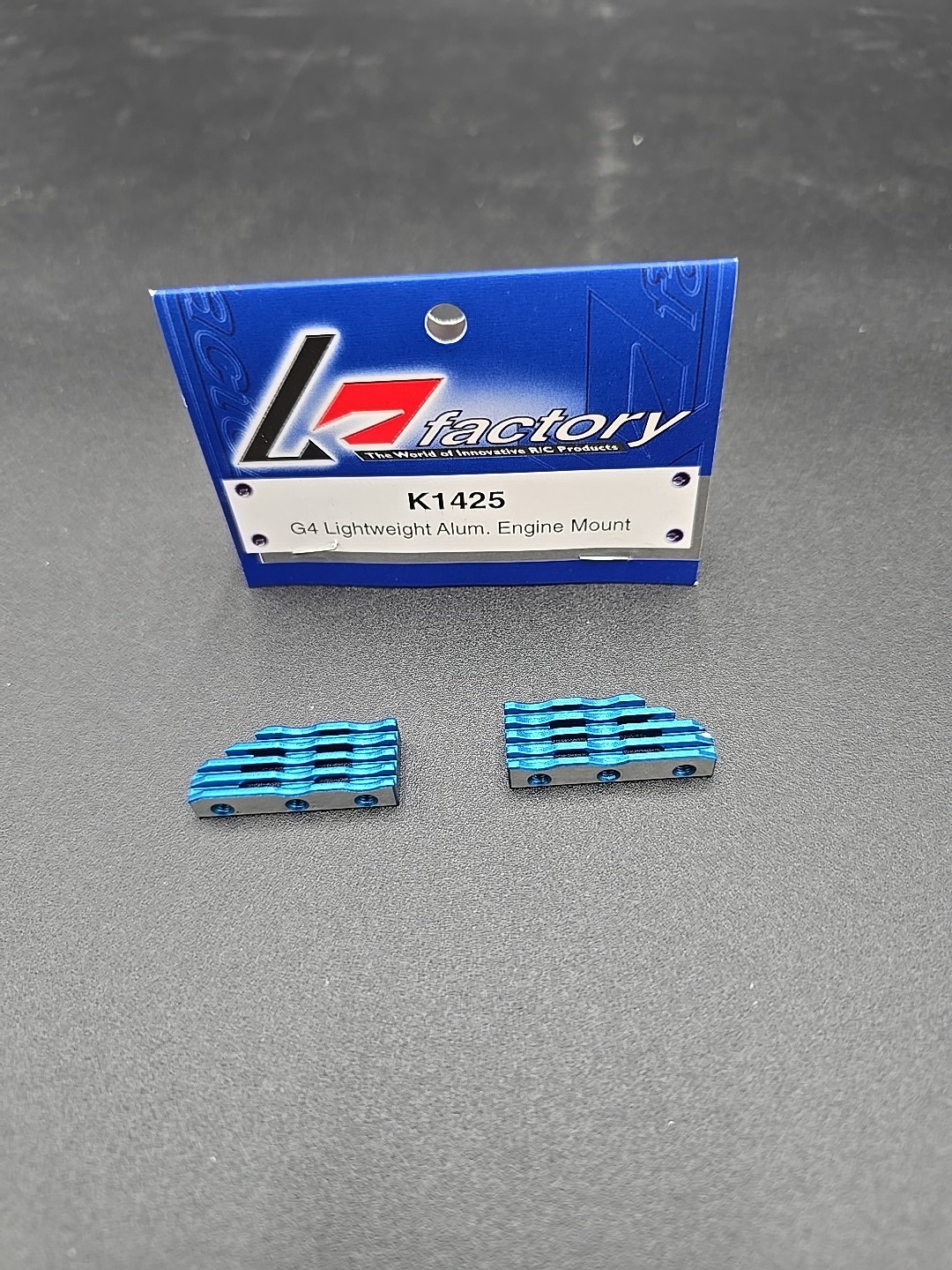 K Factory RC Nitro Gas Engine Mount Aluminum Vintage K1425 RC10 Gt .12 Nos F/S