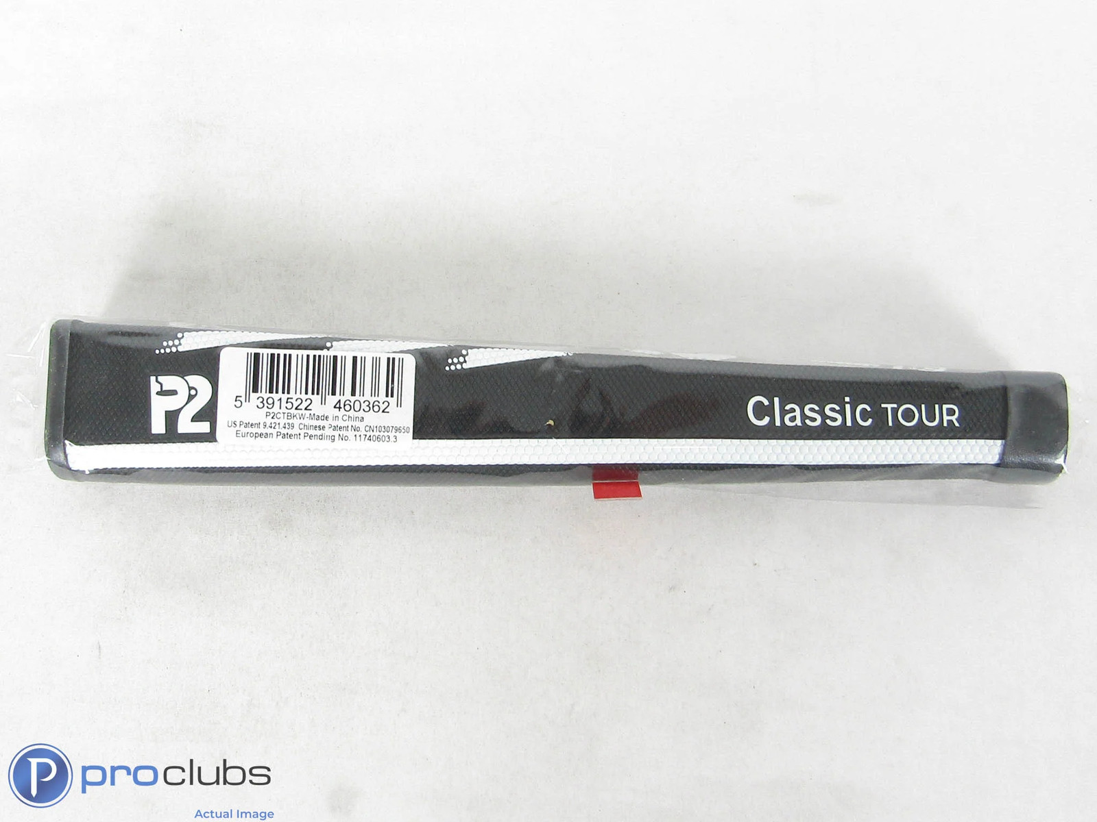 New! P2 Black/White Classic Tour Putter Grip - 508989