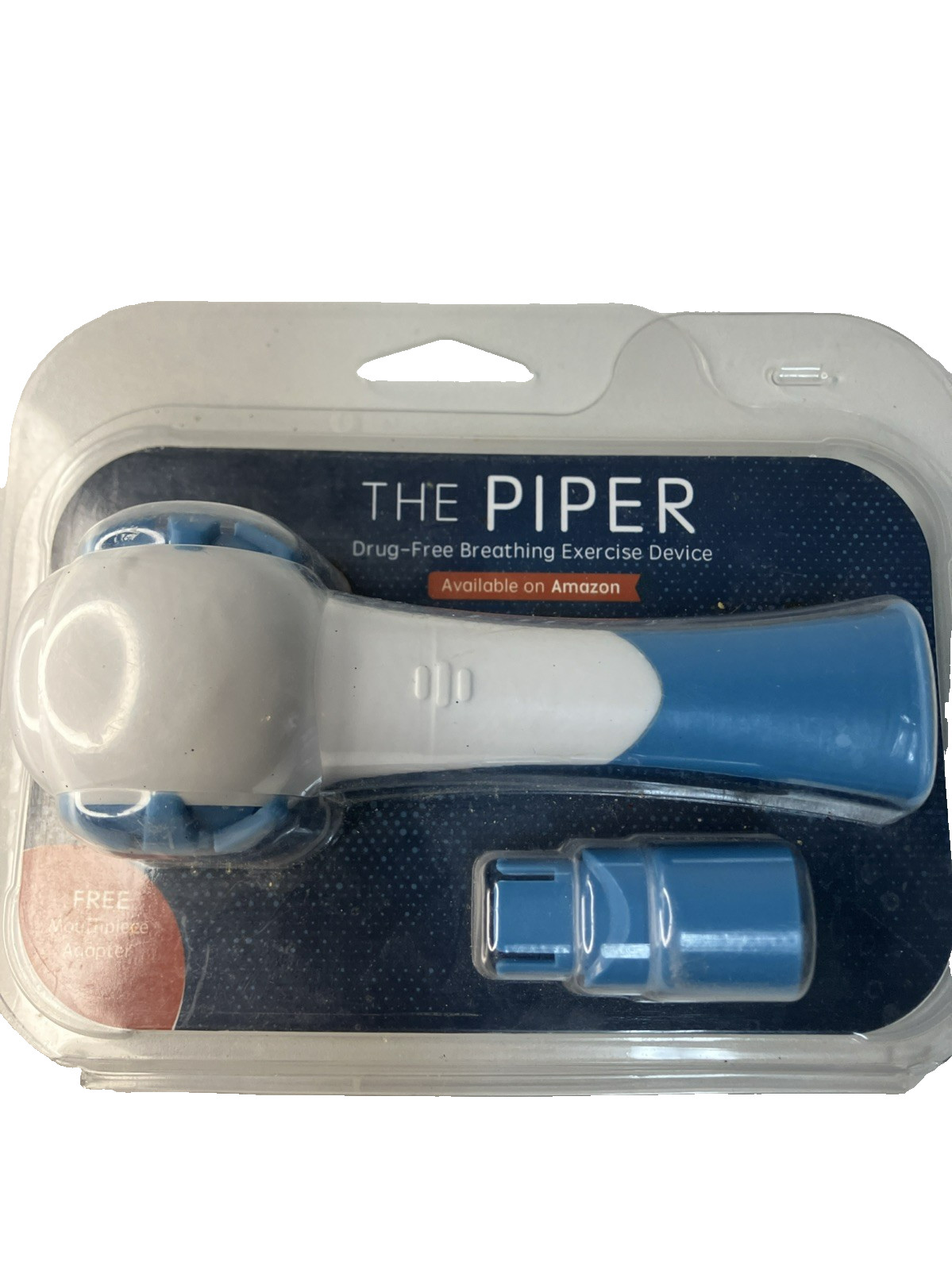 New Sealed The PIPER Drug-Free Breathing exercise Treatment W/Mouthpiece Adapter