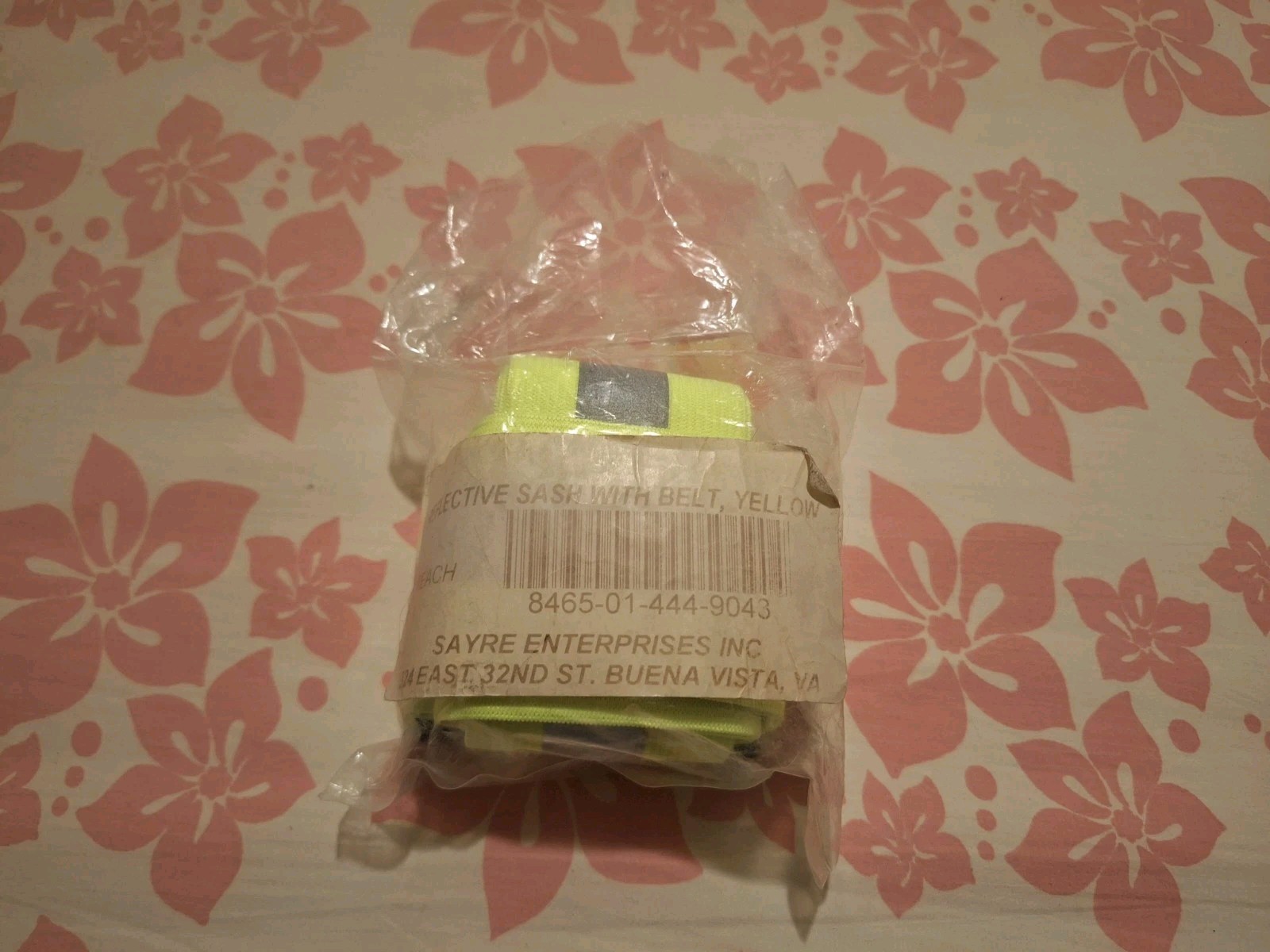 U.S. Army Reflective Sash With Belt Color Yellow New