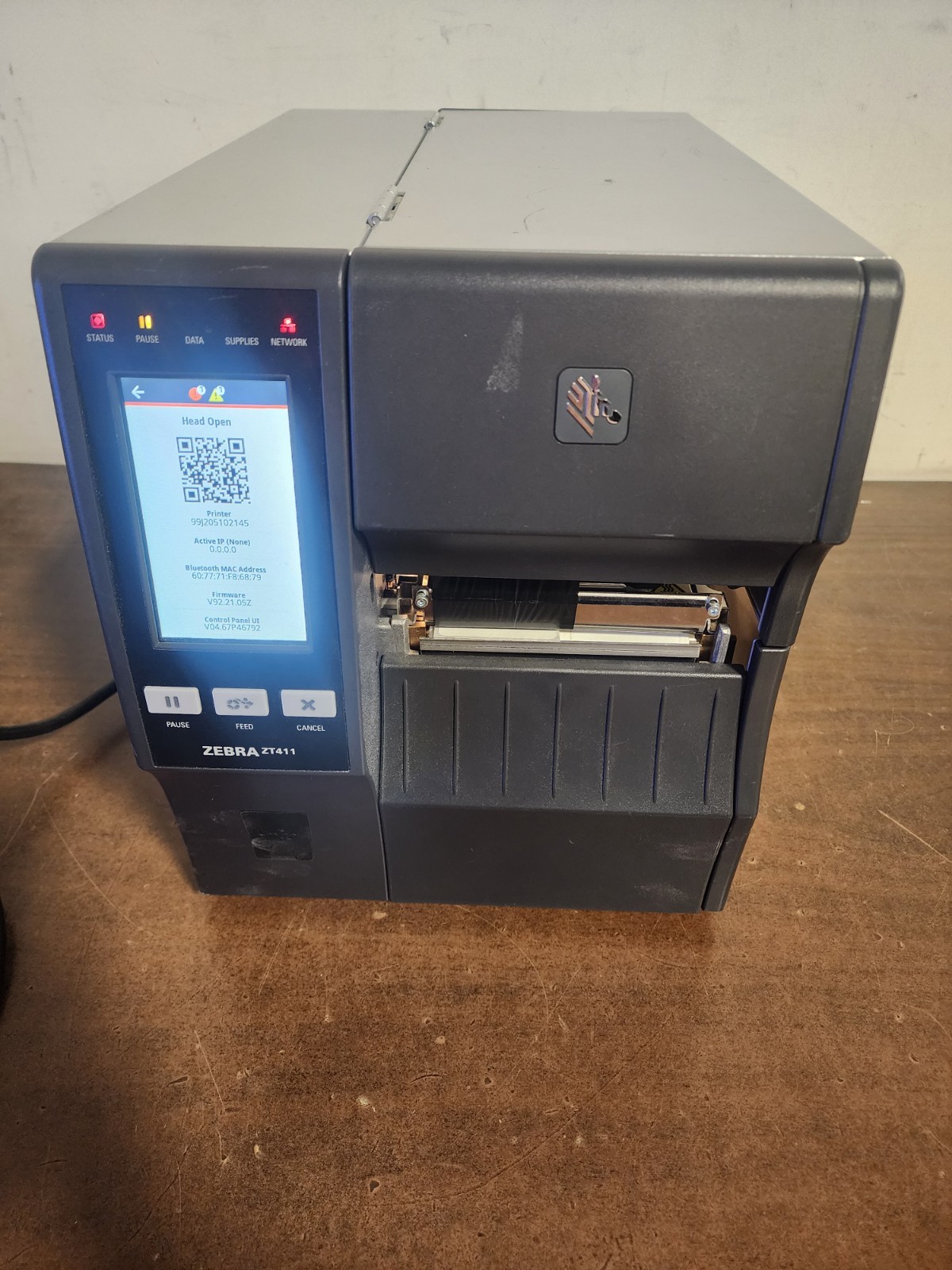 Zebra ZT411 Thermal Label Printer ZT41142-T010000Z  - For Parts Not Working