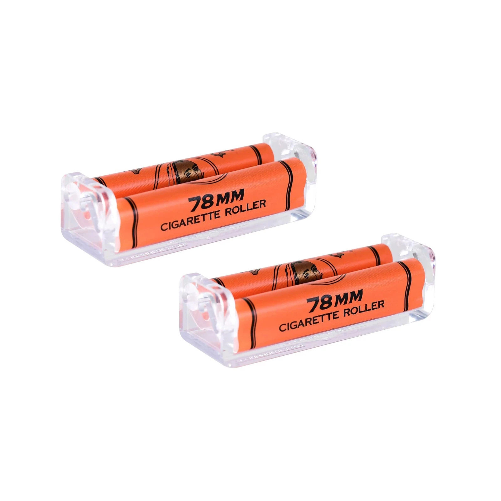 2 Pack Zig-Zag 78mm Roller Machines for 1 1/4 Rolling Papers
