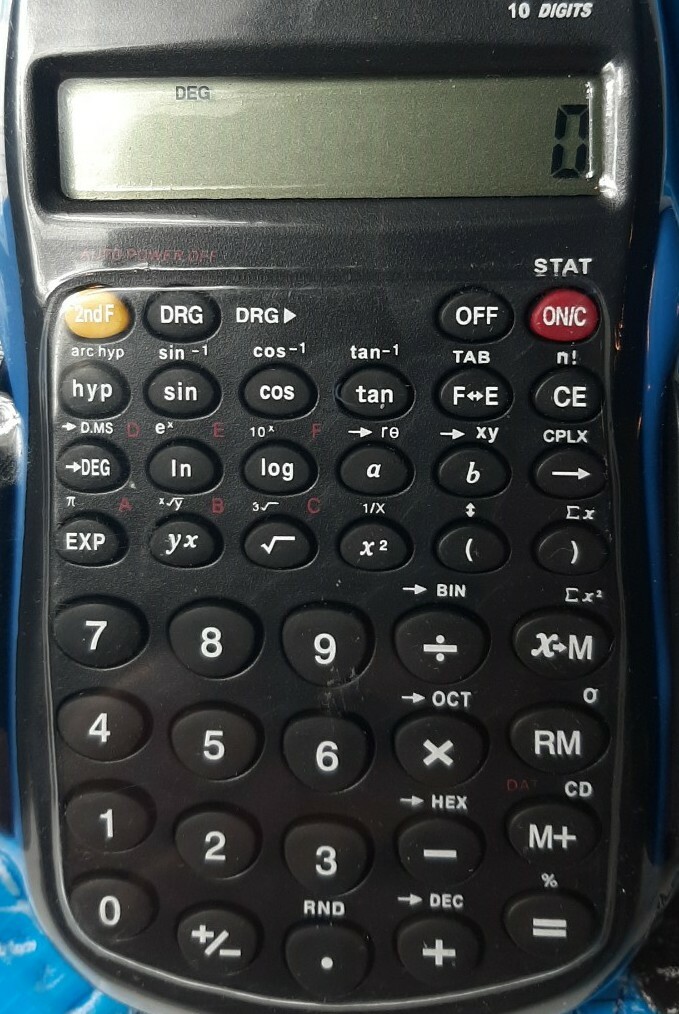 Scientific Calculator 10 Digit 56 Function Memory & Statistical Calculation NEW