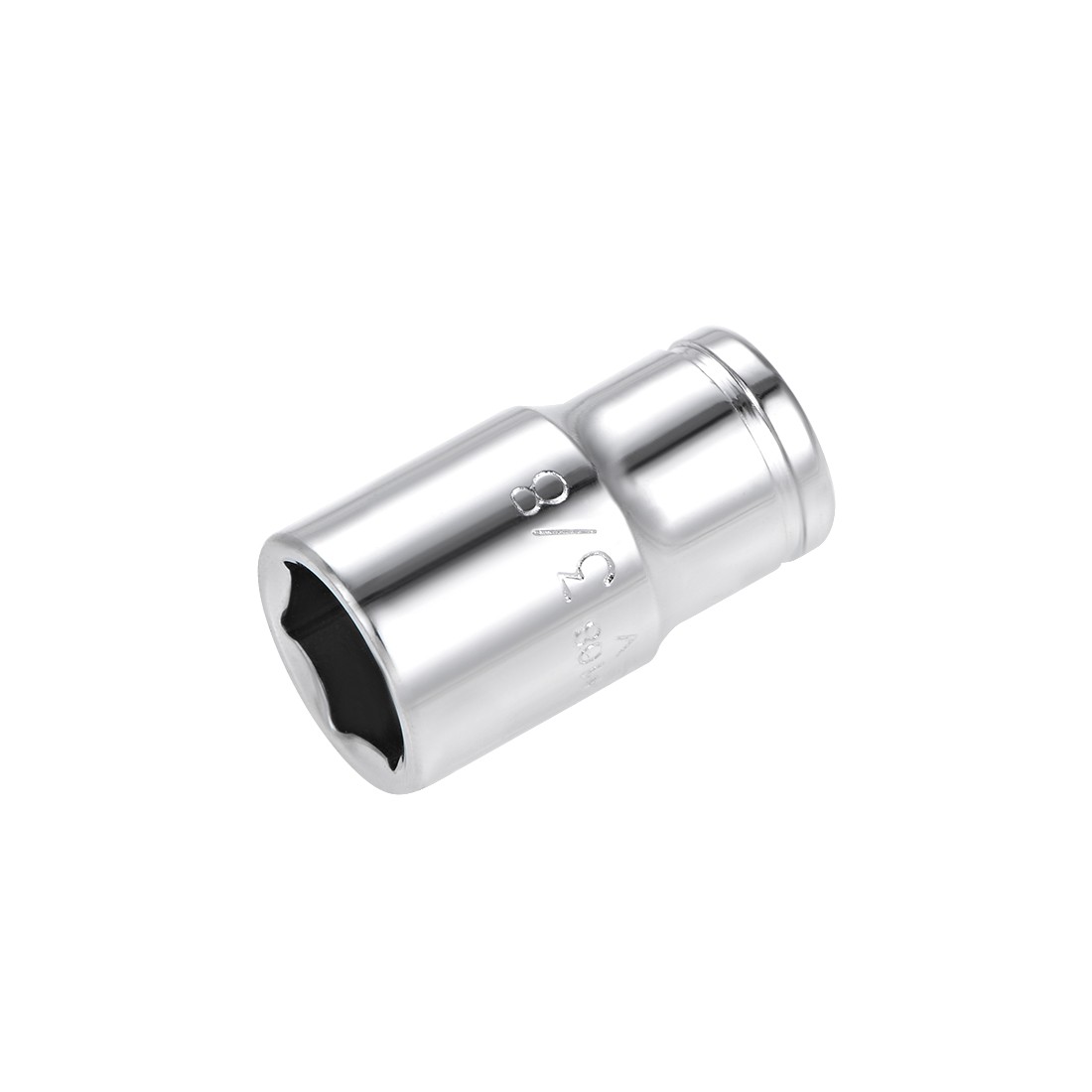 1/4 inch Drive 3/8 inch 6 Point Shallow Socket Cr-V Chrome Steel