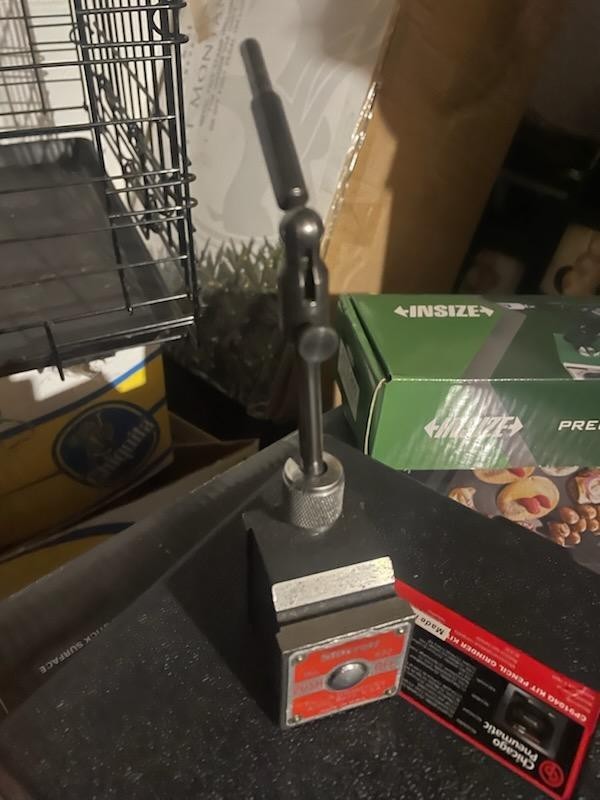 Starrett 657A Magnetic Base Dial Indicator Holder with Adjustable Arm