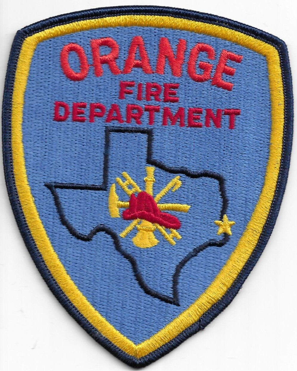 Orange  Fire Dept., Texas (4.25" x 5.25" size) fire patch