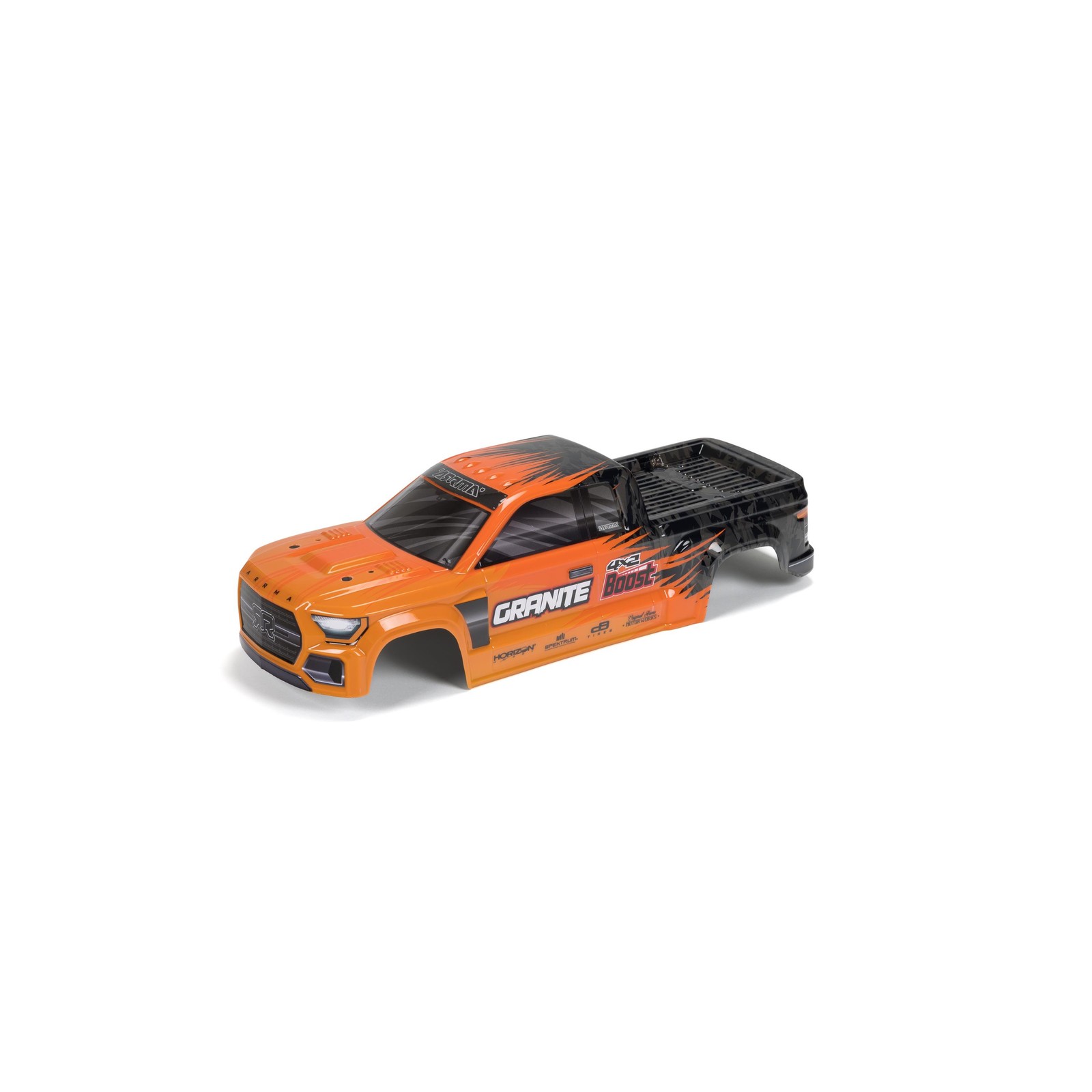 ARRMA GRANITE 4X2 Painted Decaled Trimmed Body Org/Blk ARA402343 Car/Truck
