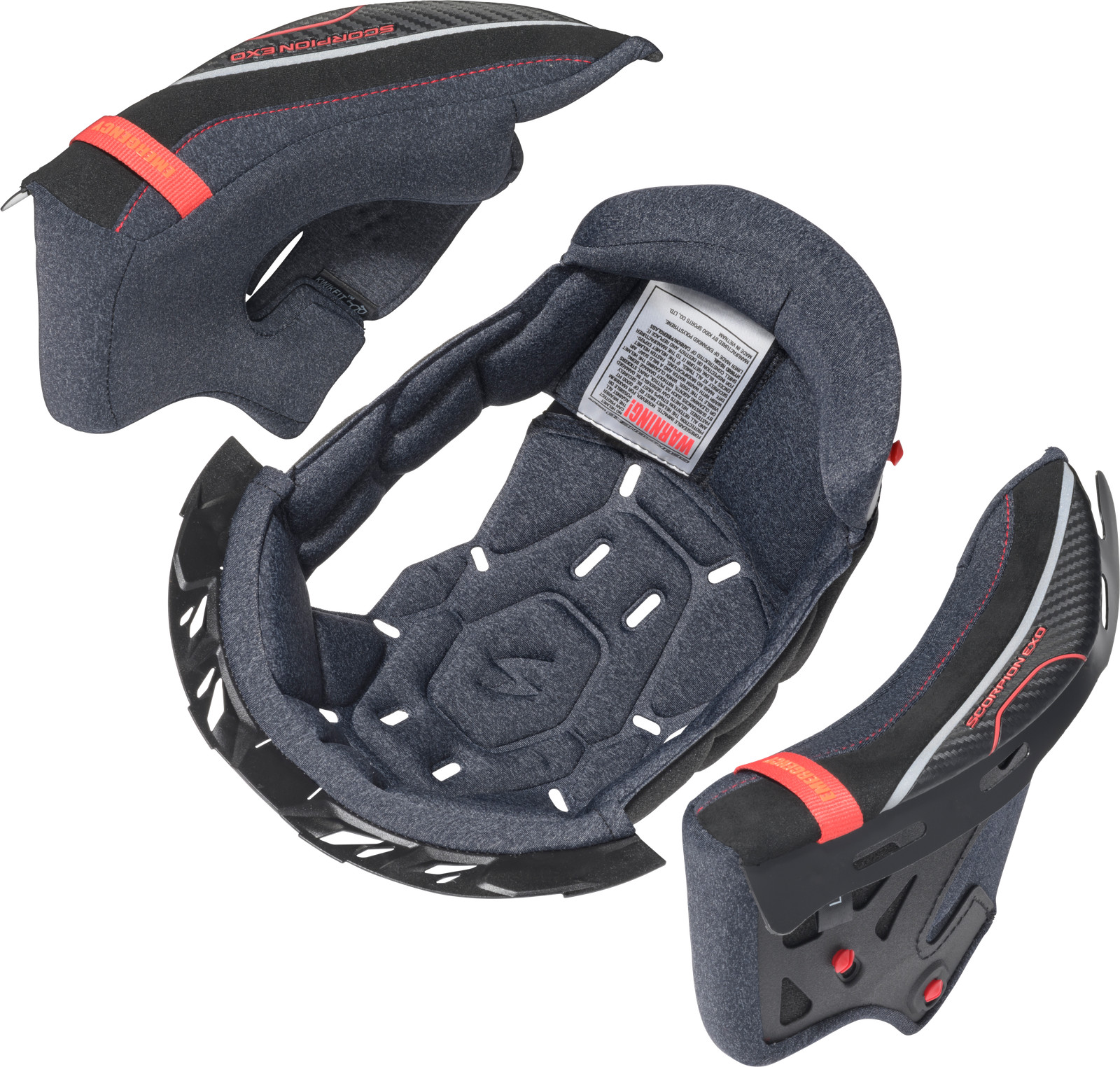 SCORPION Eclipse Cool Tech Liner/Cheek Pad Kit Xl 52-ECL-06