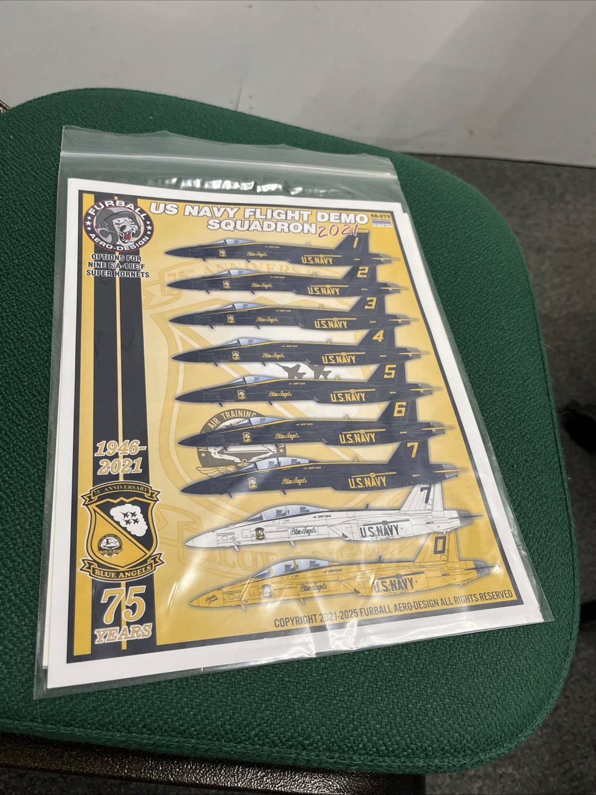 1/48 Furball Decals #48079 Blue Angels F/A-18E/F 2021 Season