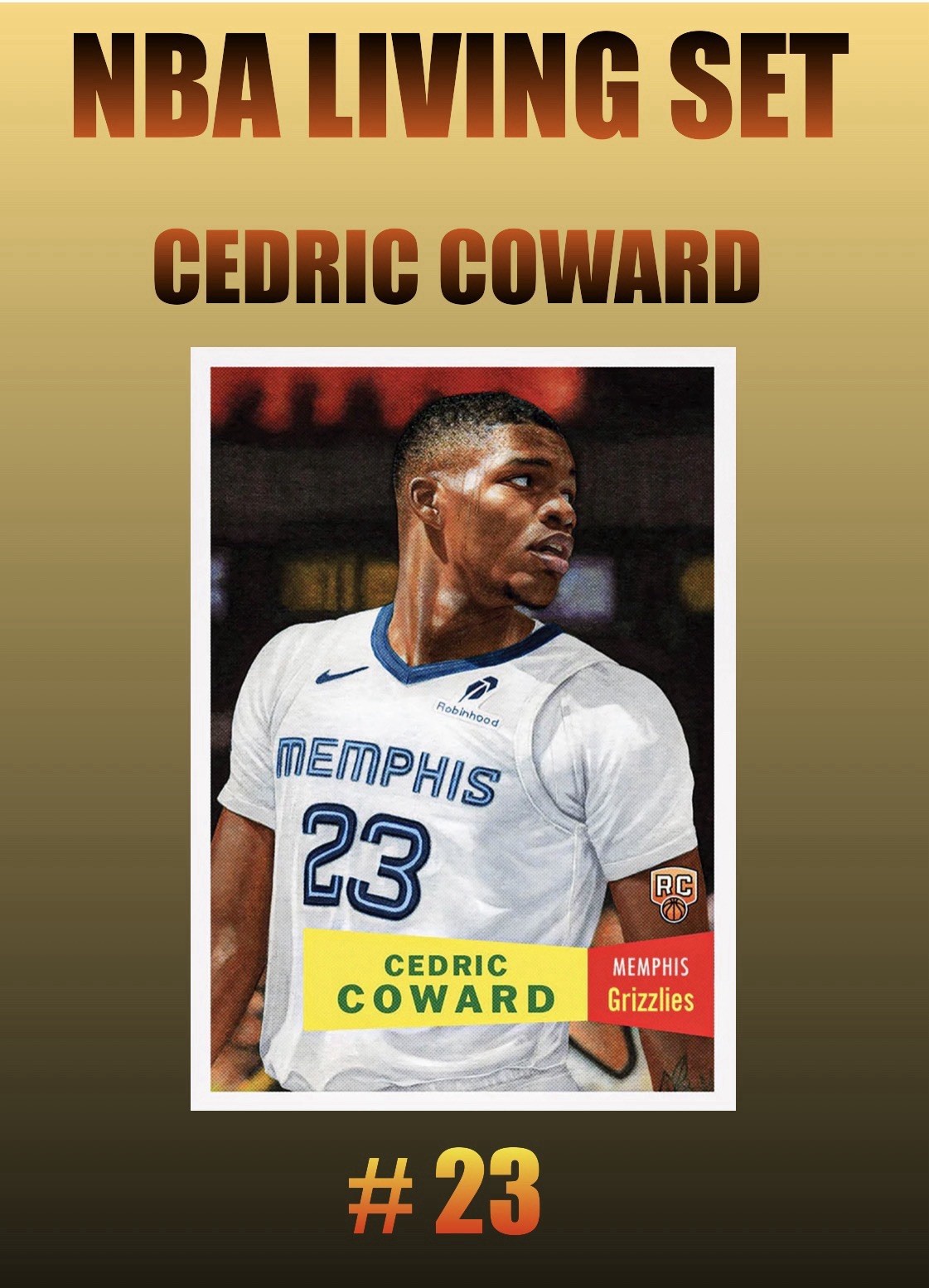 💥CEDRIC COWARD💥2025-26 Topps NBA Living Set #23 PRESALE Memphis Grizzlies