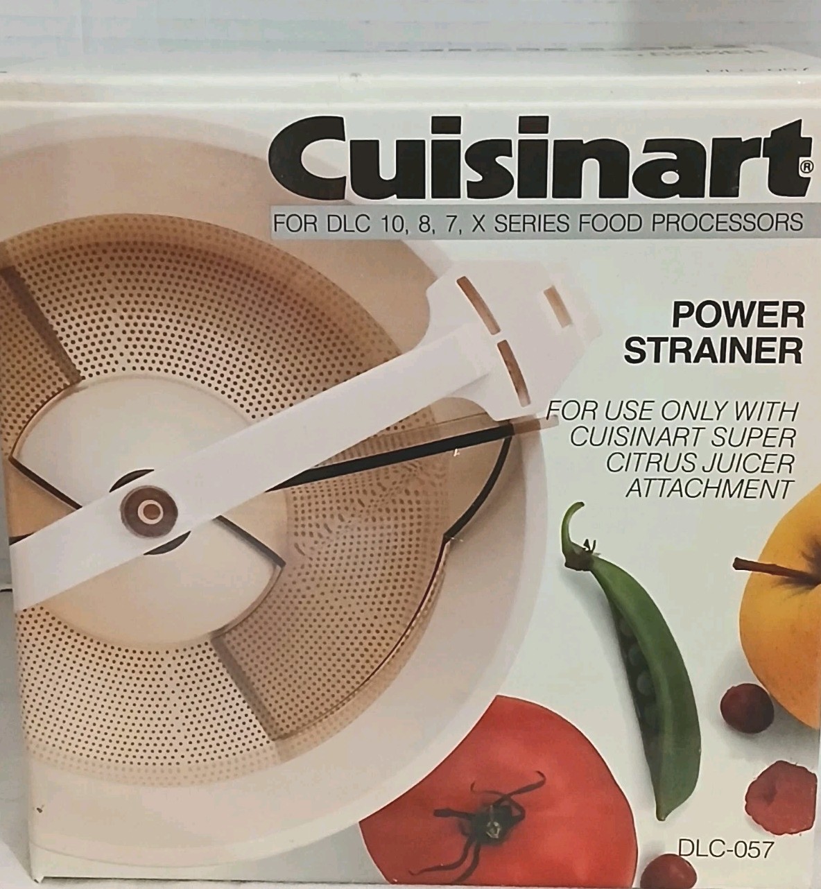 Cuisinart Super Citrus Juicer & Power Strainer Attachments DLC-057 For DLC-10 8