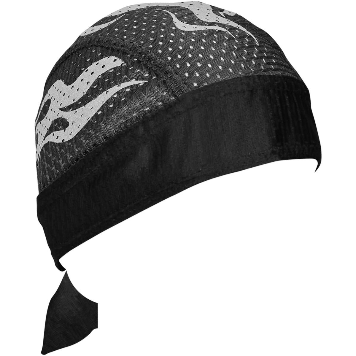 Zan Headgear Vented Sport Flydanna - ZVS002 Reflective Flames OSFM