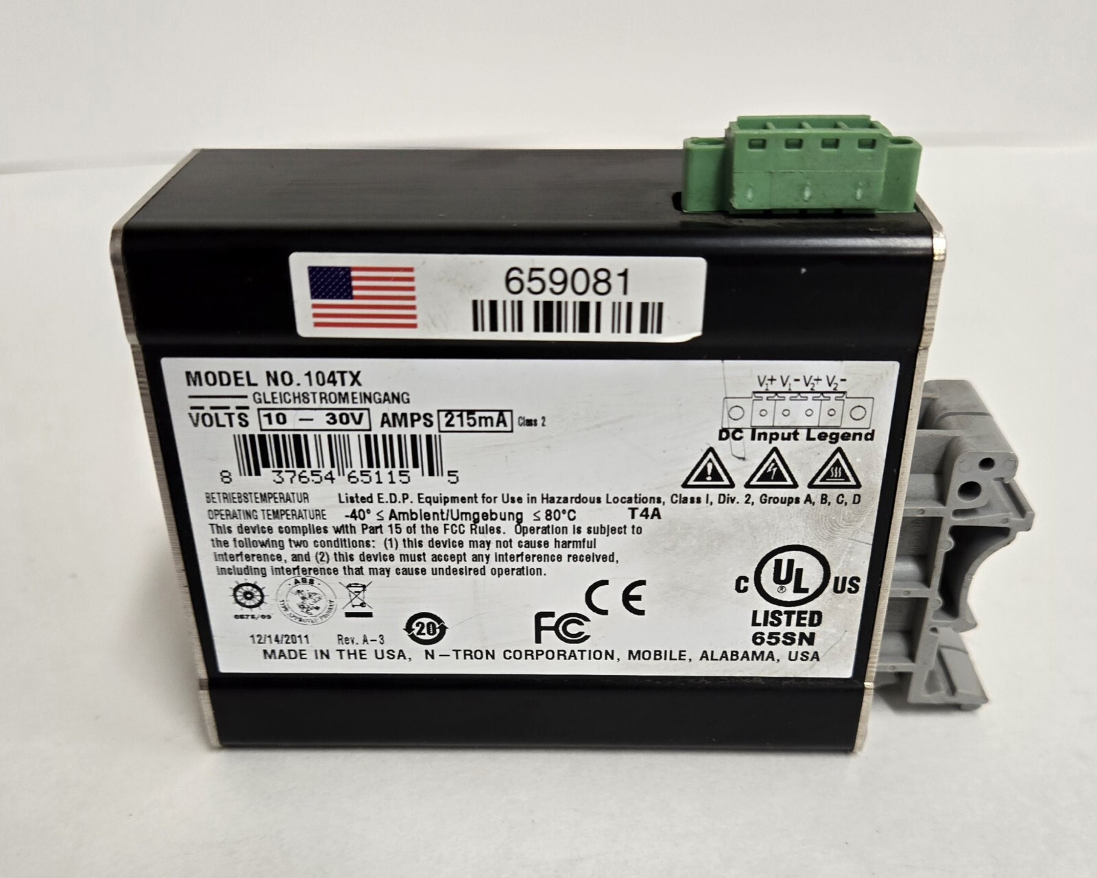 N-TRON 104TX. 4 PORT ETHERNET SWITCH.