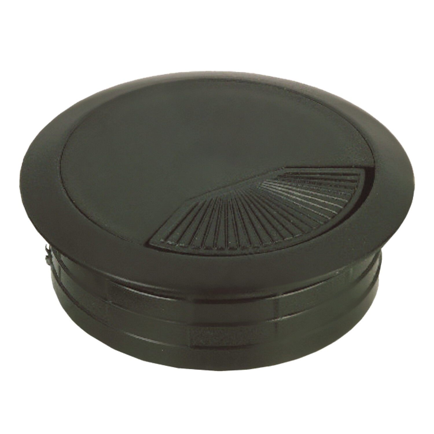 Rok Hardware Round Grommet, 2-3/8" (60mm)  Diameter, Black  ROKRG60BLK
