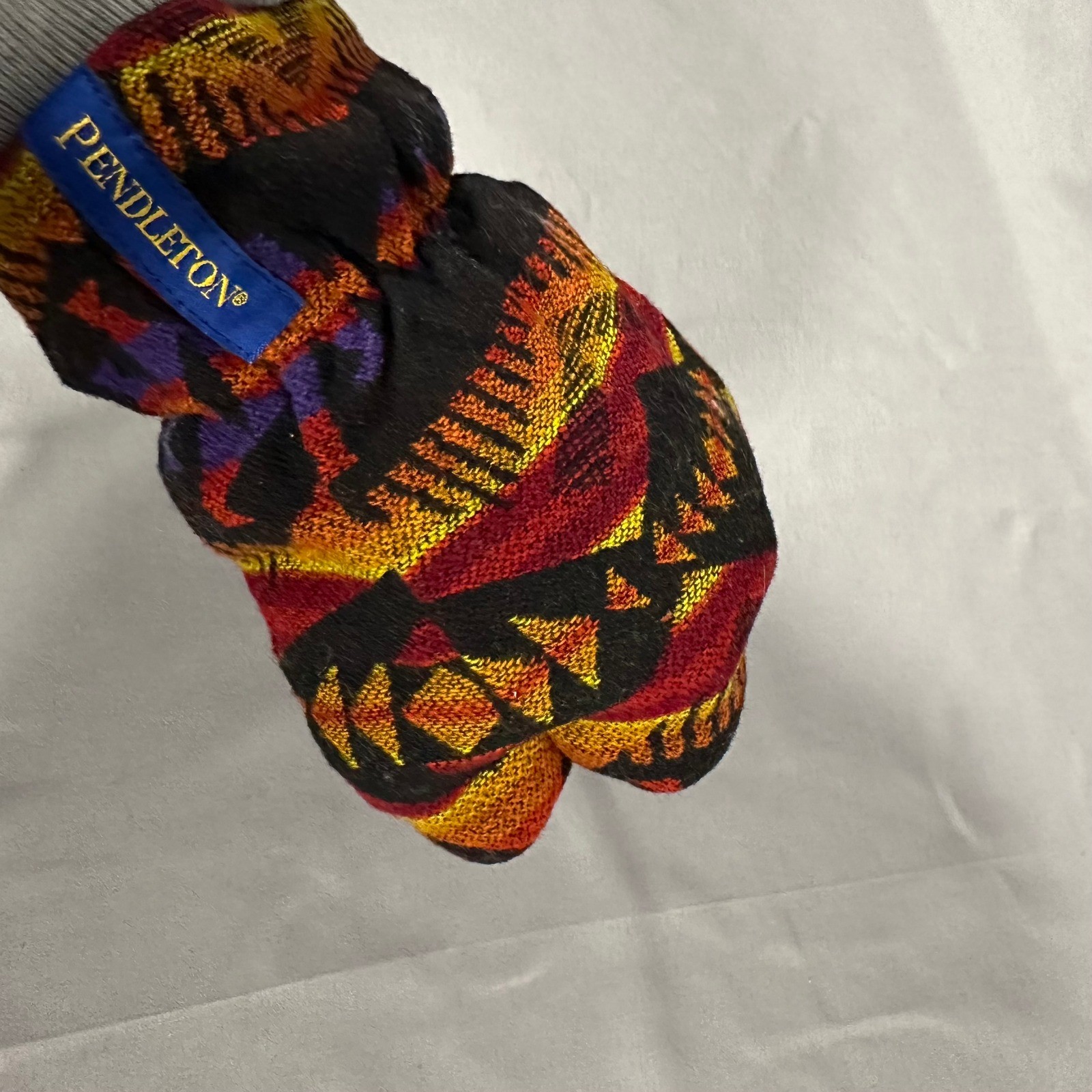 Pendleton Wool Mitten Single Glove Medium Multicolor Excellent Southwestern