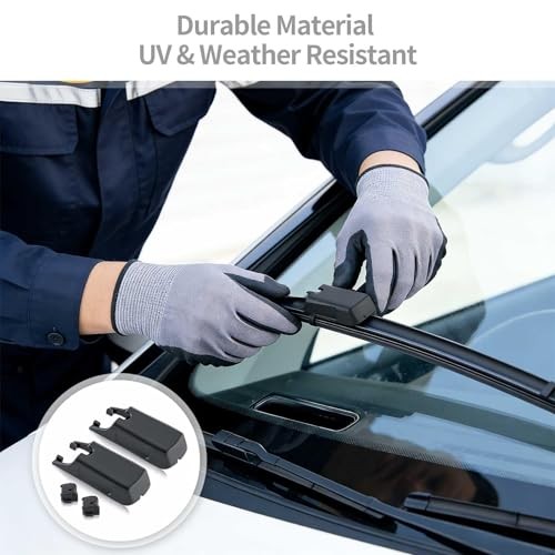 2 Pcs Set W000050335 Front Windscreen Wiper Arm Cover Cap with Push Clips,