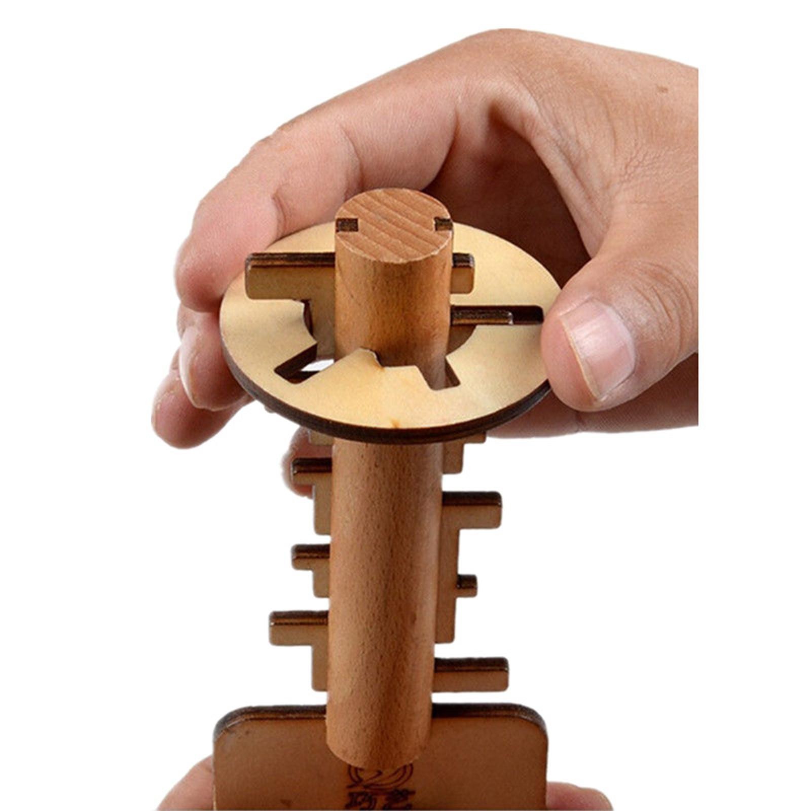 Educational Creative Kids Toy Intelligence Development Games Puzzle Unlock Key A