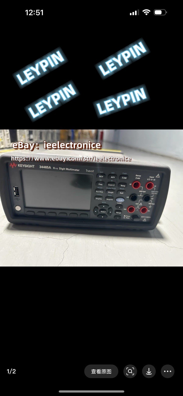 Keysight Agilent 34465A 6.5 Digit Multimeter Truevolt DMM NEW*ie