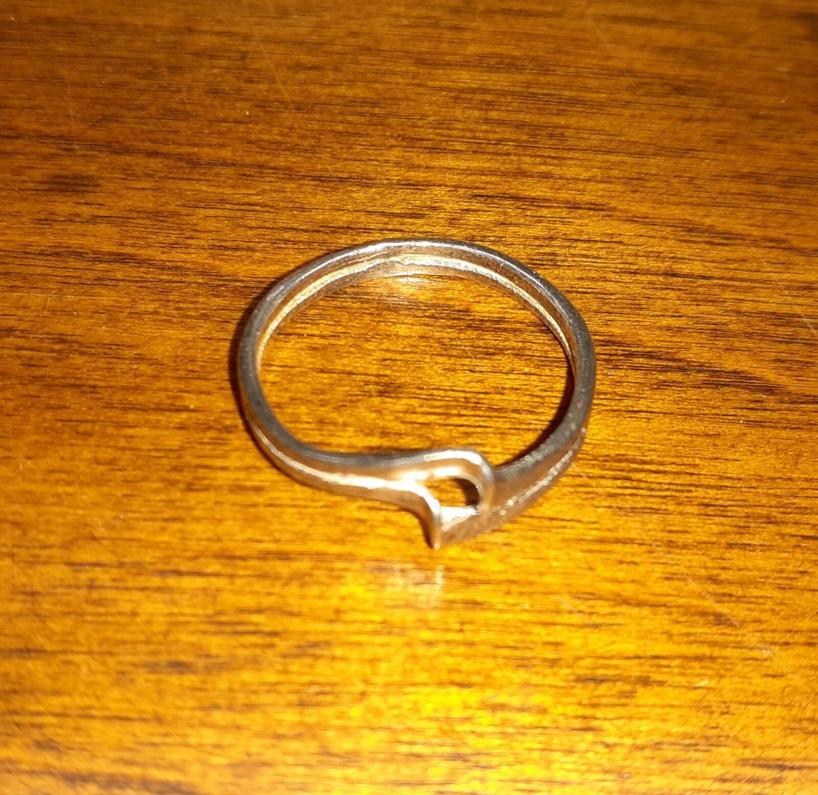 Sterling Silver Womens Double Wave Ring Handmade Staunton, Virginia Sz 5 1/2