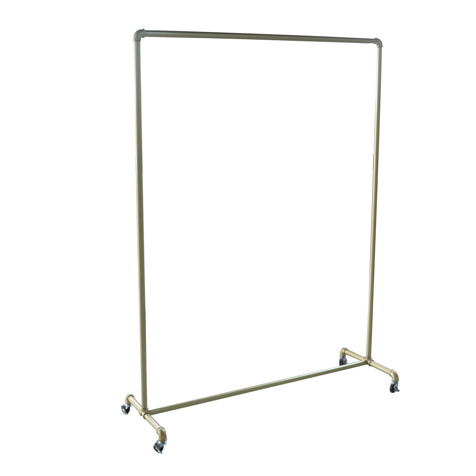 Heavy Duty Commercial Garment Rack Metal Rolling Clothing Shelf Retail Store New