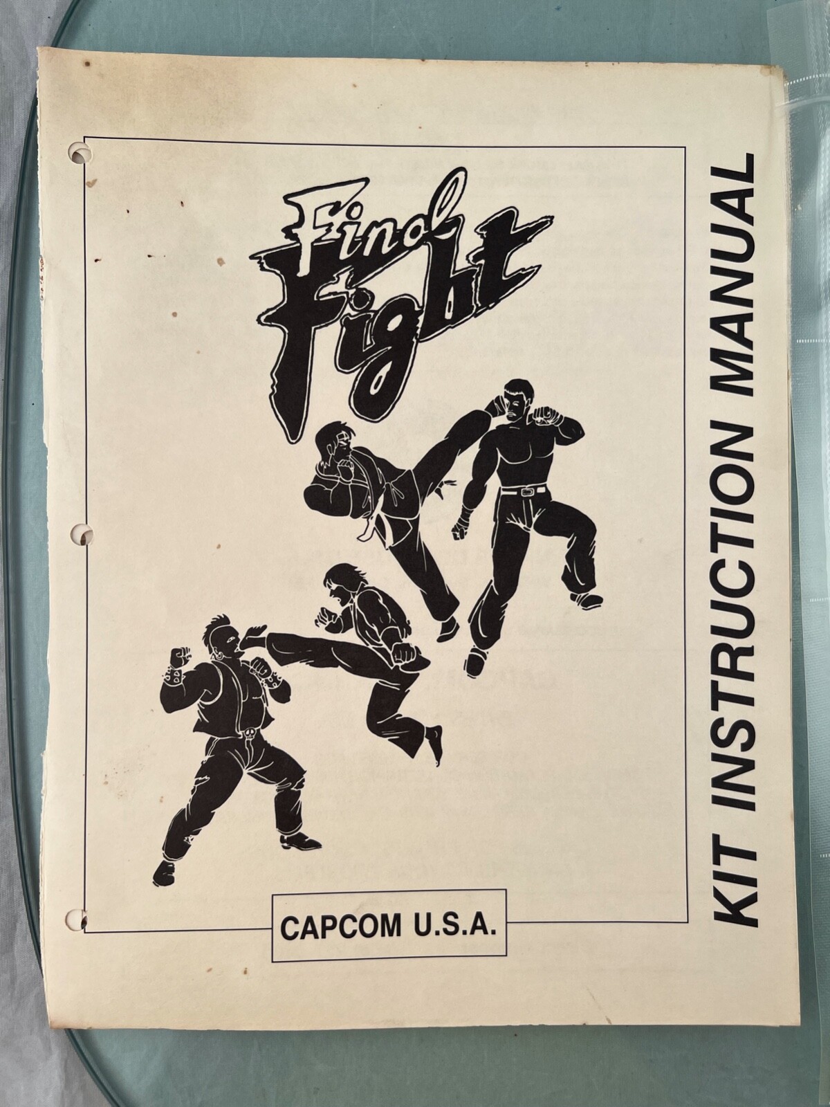 Final Fight Arcade Instruction Manual - Complete