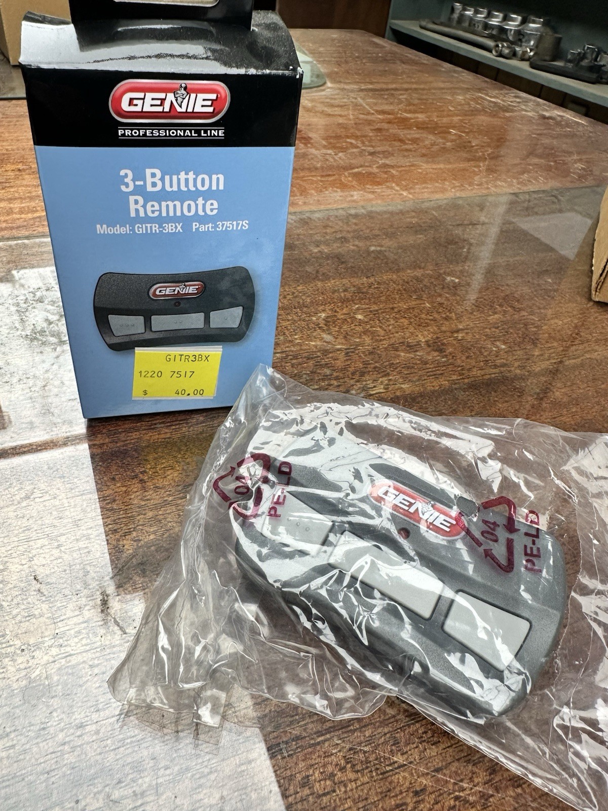 Genie Intellicode GITR-3BX 3-Button Remote Control Garage Door Opener