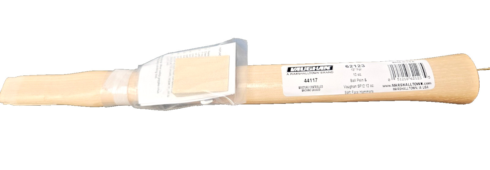 13" Ball Pein Hammer Handle 44117 8-12 oz Vaughan Machinists Oval Eve Hickory