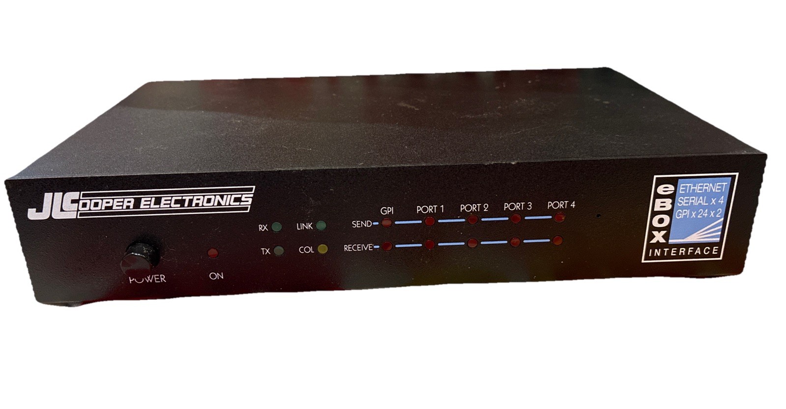 JLCooper E-BOX Ethernet Serial x 4 GPI x 24 x 2 Interface Preowned