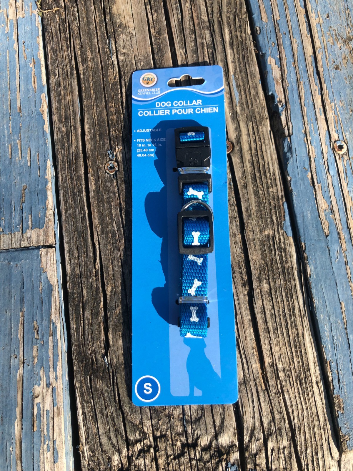 GKC Blue Dog Collar, Size Small