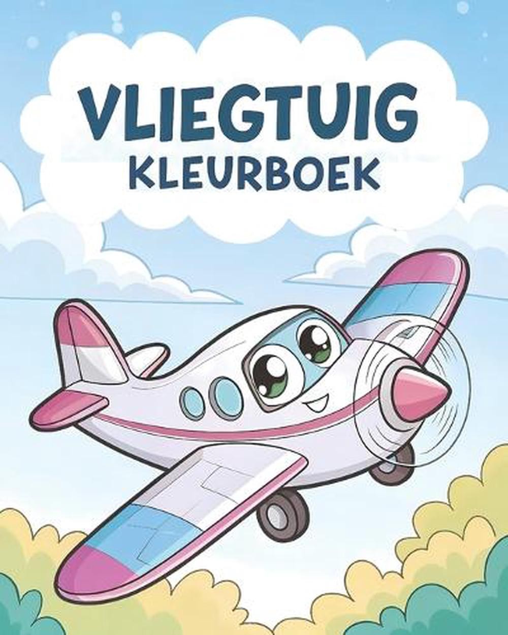 Kleurboek Vliegtuigen voor Kinderen by Geschreven Door Nico Fantail Paperback Bo