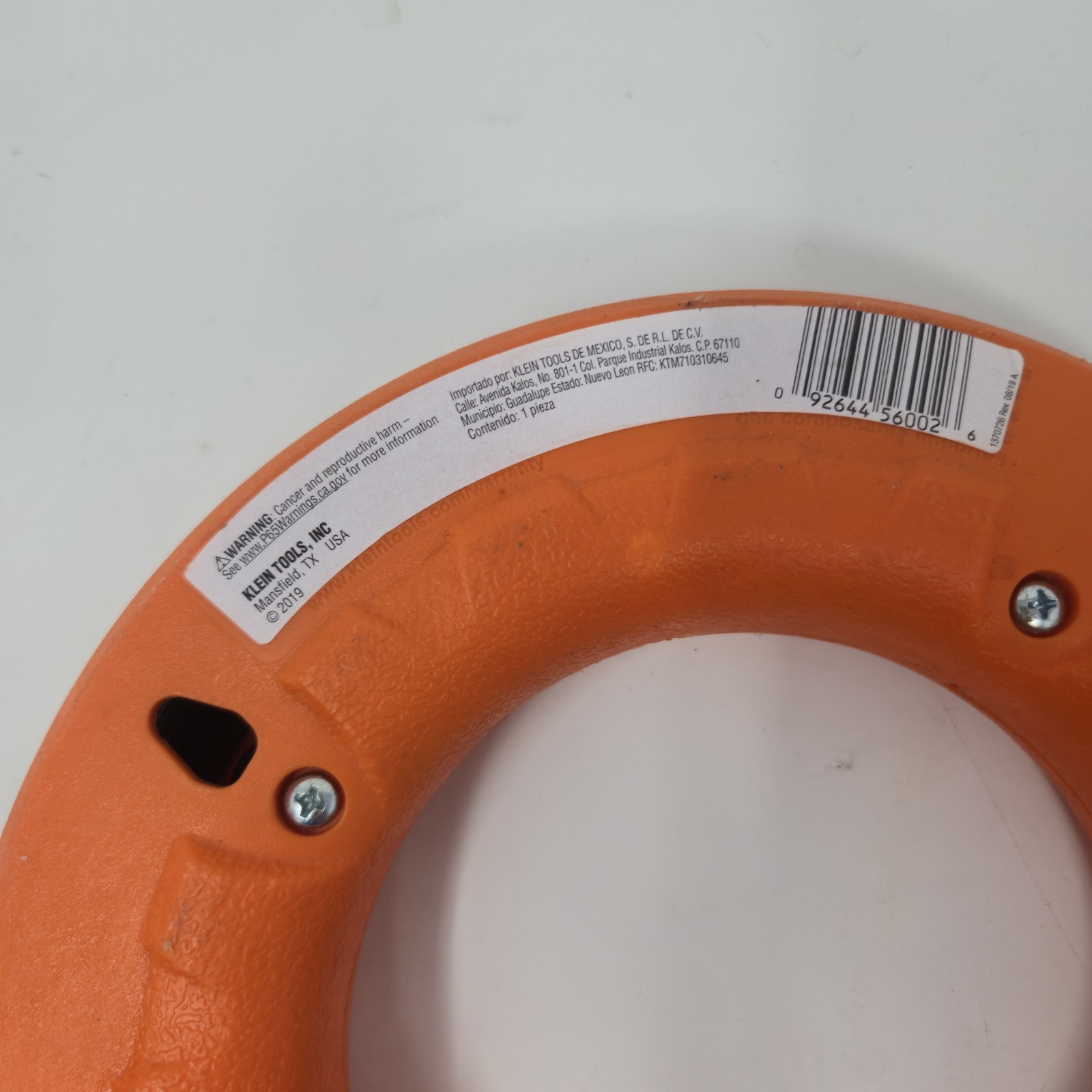Klein Tools 56002 Electrical Fish Tape Wire Puller Steel Leader 65ft