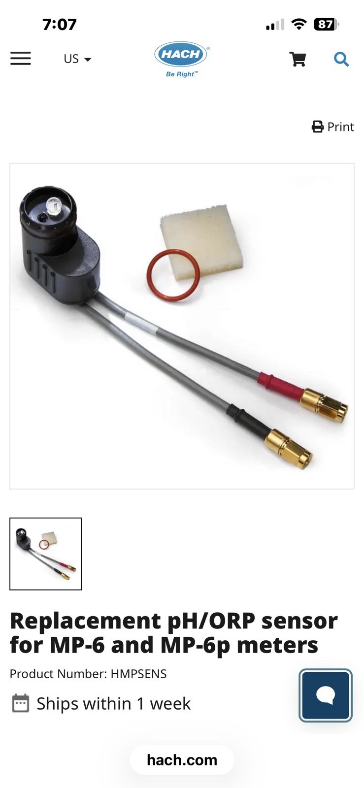 Hach PH/ORP M6 Sensor Replacement.