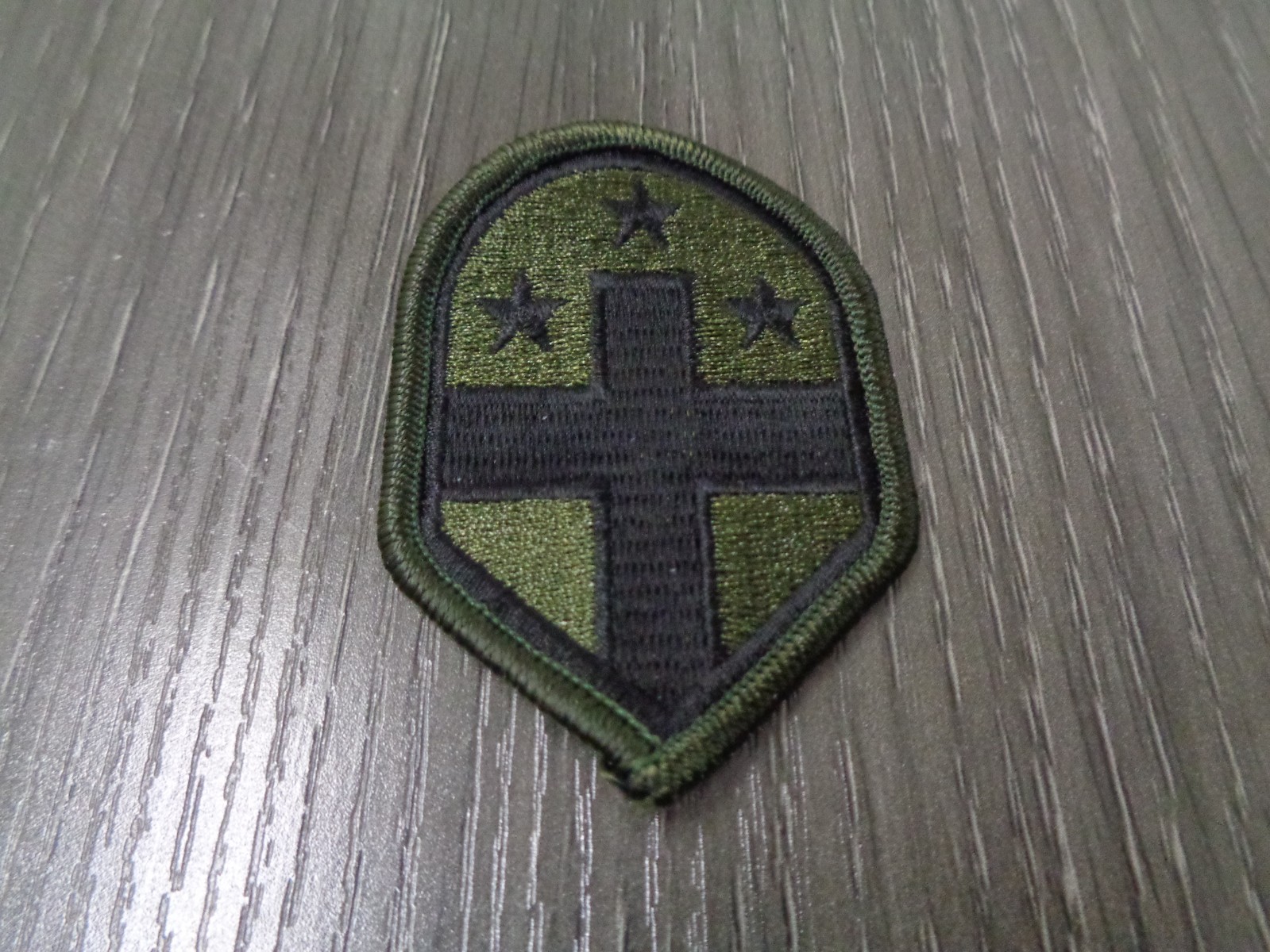 MILITARY PATCH SEW ON SUBDUED US ARMY 332ND MEDICAL BRIGADE OD GREEN NEW