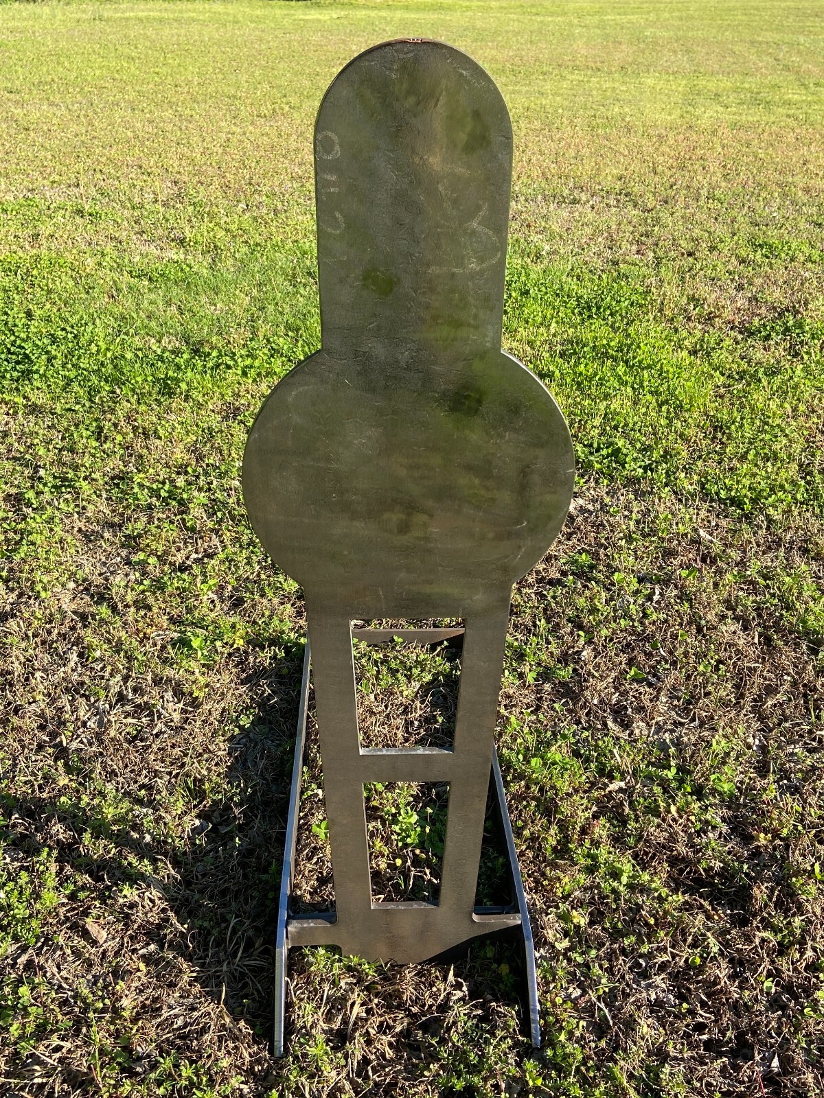 3/8" AR500 Full Size 12x42 Pepper Popper Metal Steel Shooting Target w/ Base