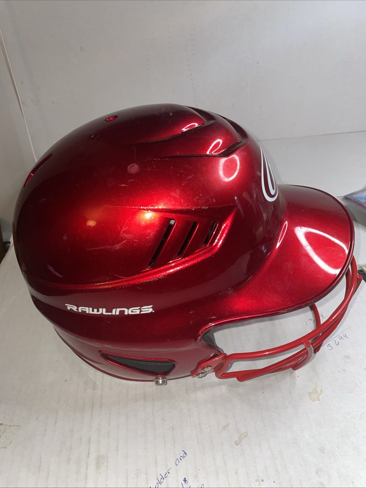 Rawlings Red Batting Helmet Size 6 7/8 ￼