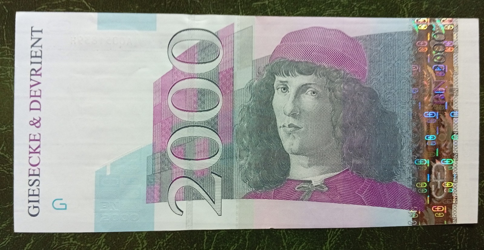 GERMANY  Test Banknotes, Giesecke & Devrient 2000