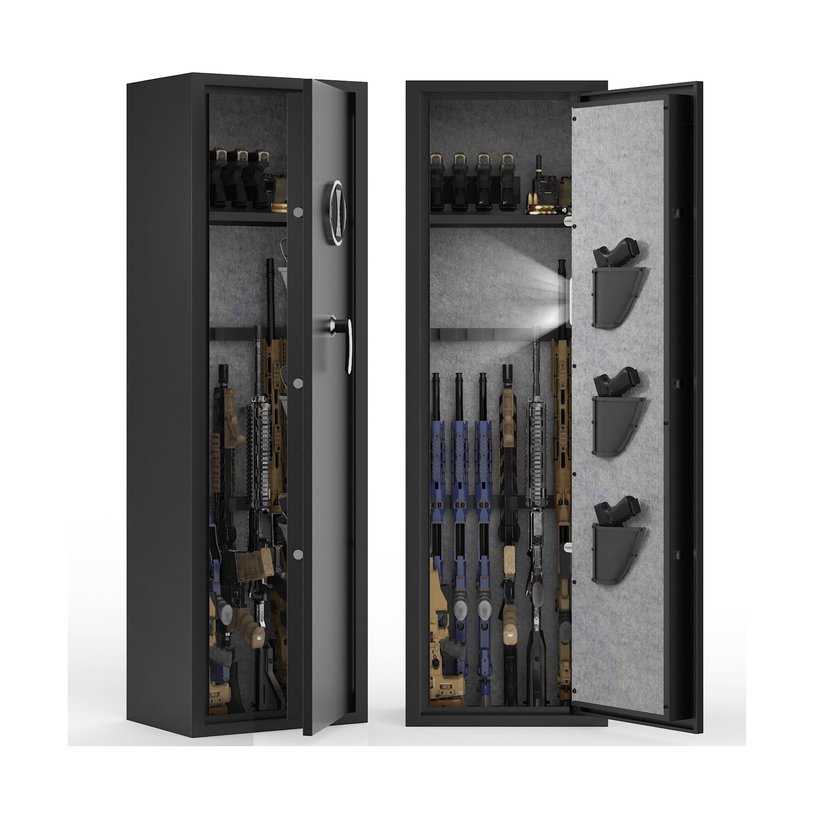 EMAXEE 5-8 Gun Safe Rifle, Gun Safes for Home Rifle and Pistols, Gun Cabinet ...