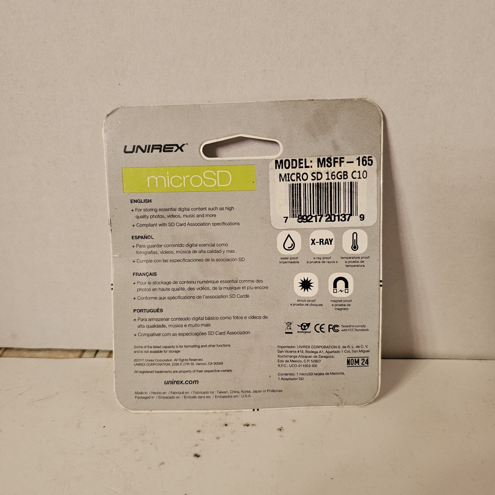 UNIREX microSD with SD Adapter 16 GB