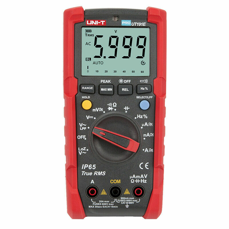UNI-T UT191E / 191T Professional Multimeter with Temperature 2M Drop Test / IP6