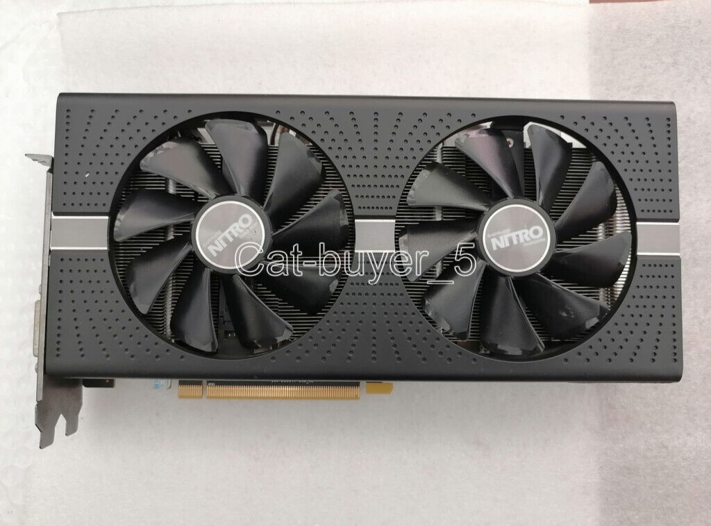 SAPPHIRE NITRO Radeon RX580 8GB 2304SP GDDR5 Graphics Video Card DP DVI HDMI