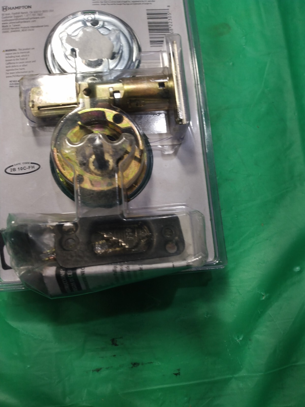 Universal Hardware Commercial Single Cylinder Satin Chrome Deadbolt