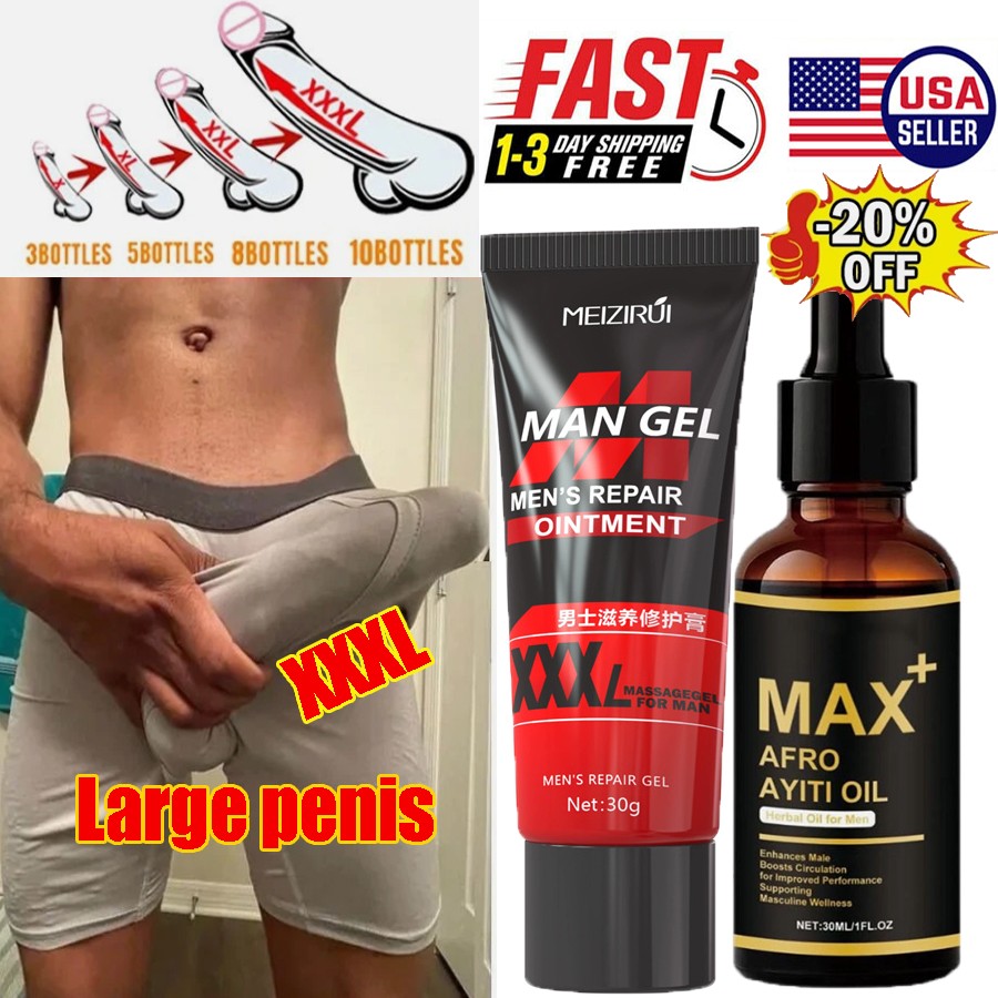5PCS Max+ Afro Ayiti Oil Herbal Oil for Man Enhances Male Boosts Circulation USA
