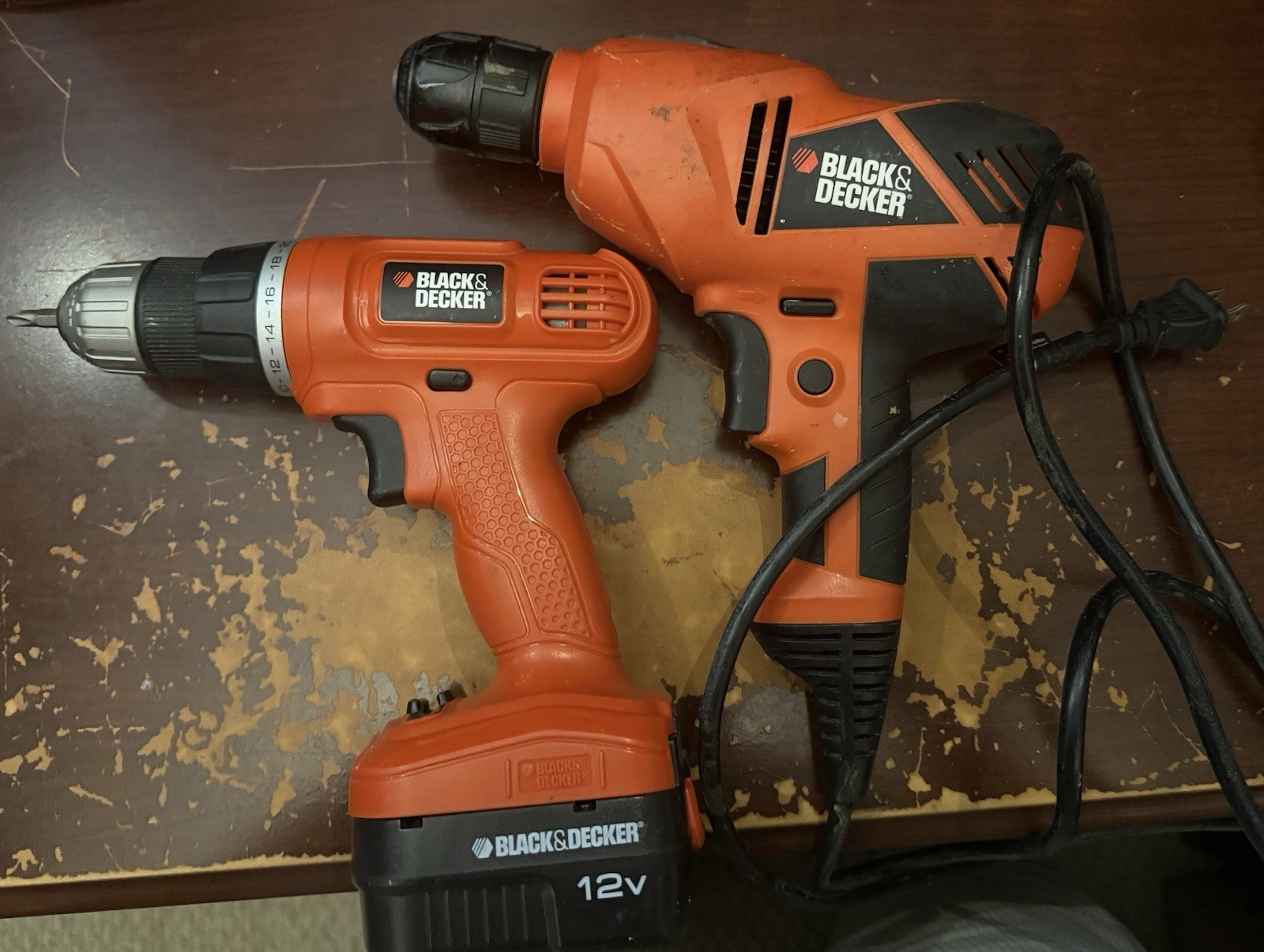 Black & Decker Corded Electric Battery Drills Models GC1200 & DR250
